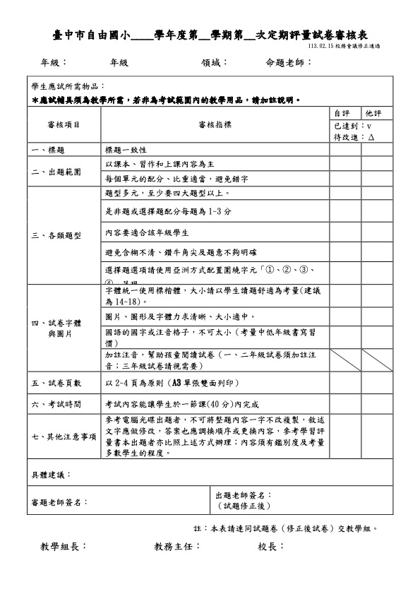 命題與審題機制